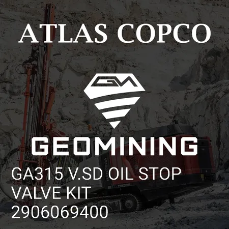 2906069400 КОМПЛЕКТ ЗАПОРНОГО МАСЛЯНОГО КЛАПАНА GA315 V.SD Atlas Copco / Epiroc