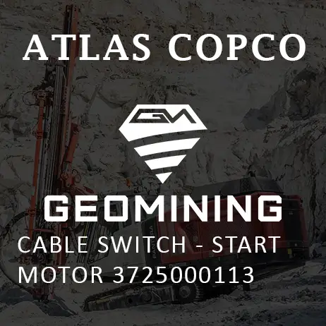 3725000113 КАБЕЛЬНЫЙ ПЕРЕКЛЮЧАТЕЛЬ - ЗАПУСК ДВИГАТЕЛЯ Atlas Copco / Epiroc