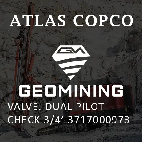 3717000973 КЛАПАН  ДВОЙНОЙ УПРАВЛЯЮЩИЙ ОБРАТНЫЙ 3/4' Atlas Copco / Epiroc