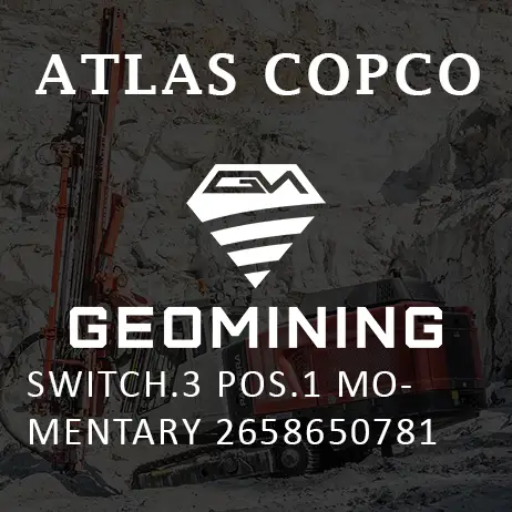2658650781 ПЕРЕКЛЮЧАТЕЛЬ  3-Х ПОЗИЦИОННЫЙ  1 МГНОВЕННЫЙ Atlas Copco / Epiroc