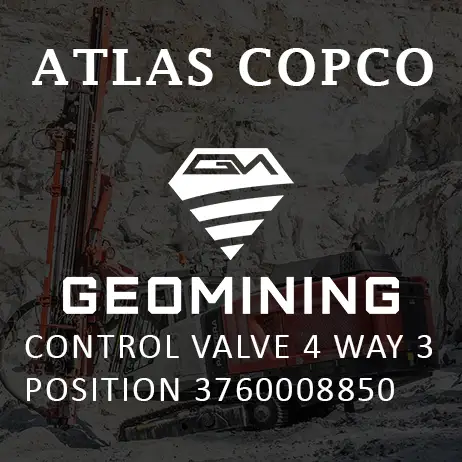 3760008850 УПРАВЛЯЮЩИЙ КЛАПАН 4-ХОДОВОЙ 3-ПОЗИЦИОННЫЙ Atlas Copco / Epiroc