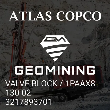 3217893701 БЛОК КЛАПАНОВ / 1PAAX8130-02 Atlas Copco / Epiroc