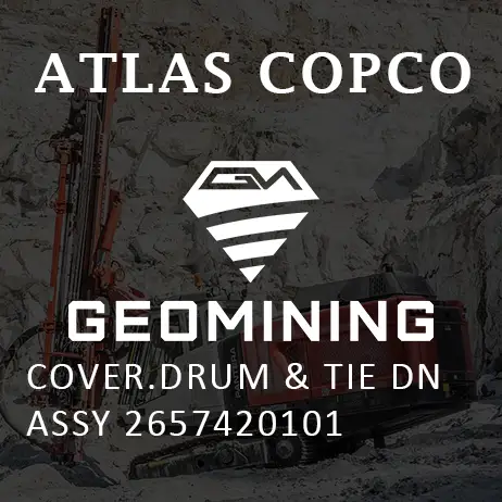 2657420101 КРЫШКА  БАРАБАН И СТЯЖКА DN В СБОРЕ Atlas Copco / Epiroc